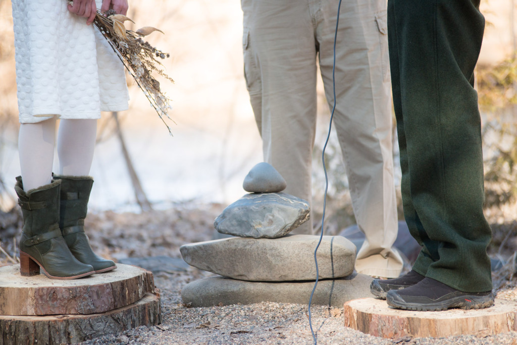David and Mary's intimate winter Pi Day wedding