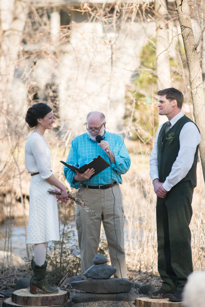 David and Mary's intimate winter Pi Day wedding