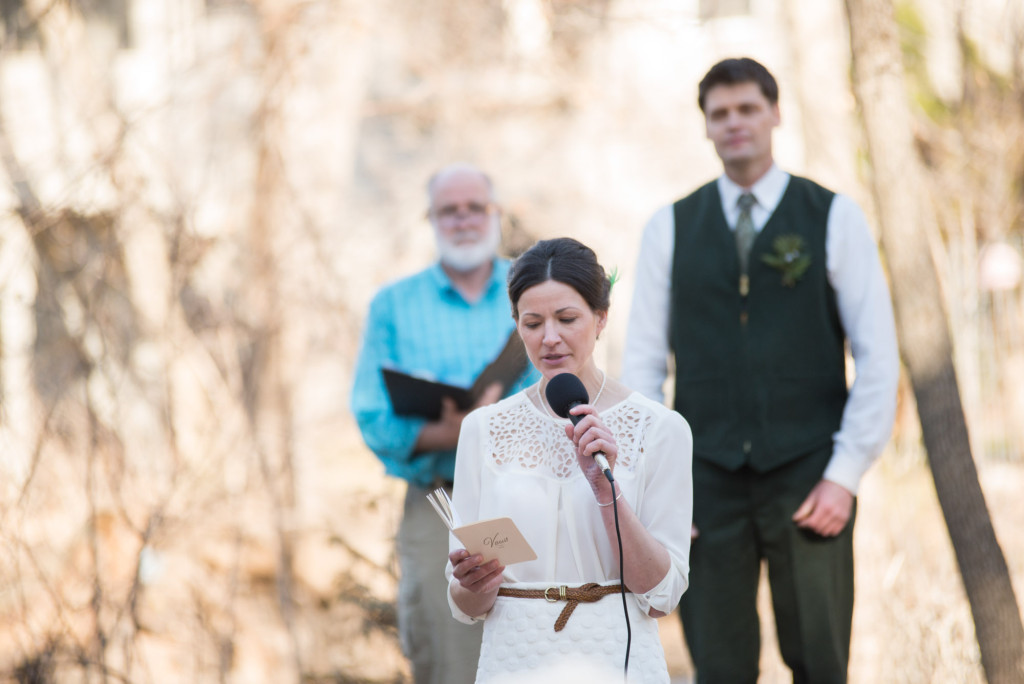 David and Mary's intimate winter Pi Day wedding