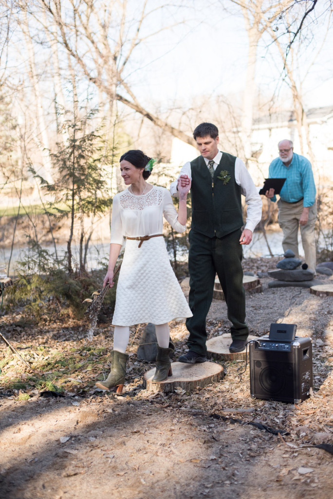 David and Mary's intimate winter Pi Day wedding
