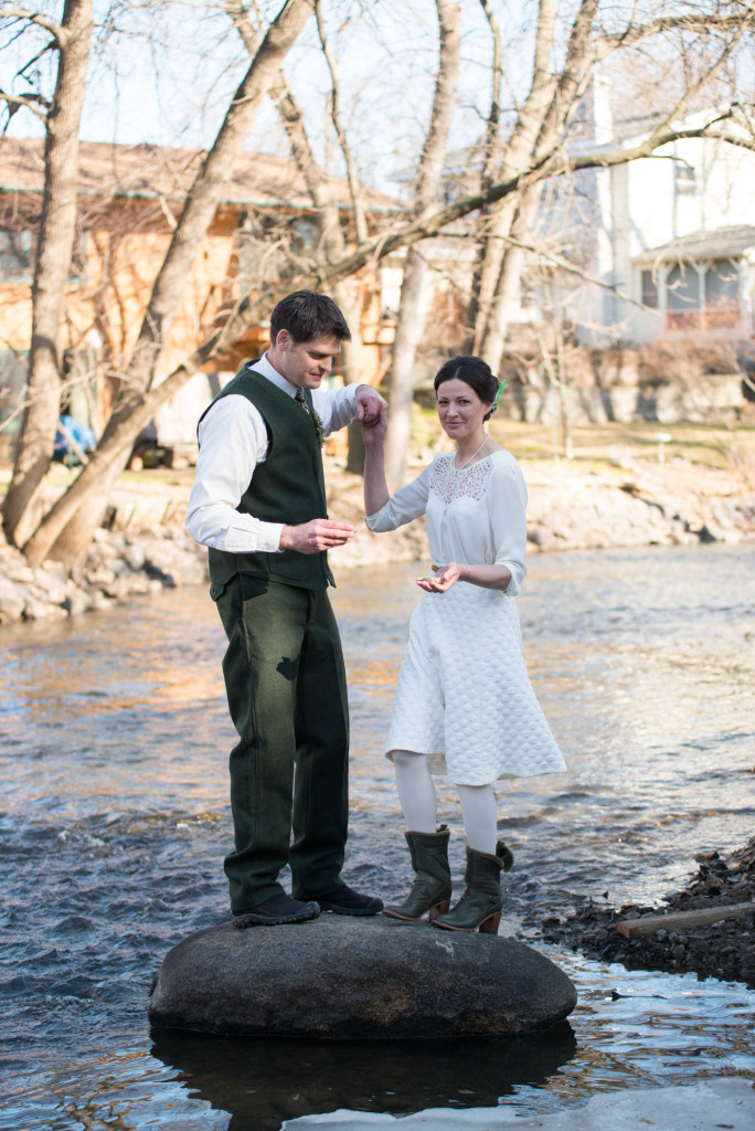 David and Mary's intimate winter Pi Day wedding