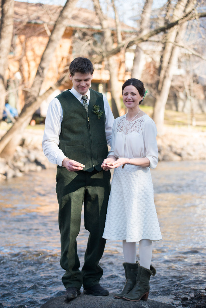 David and Mary's intimate winter Pi Day wedding