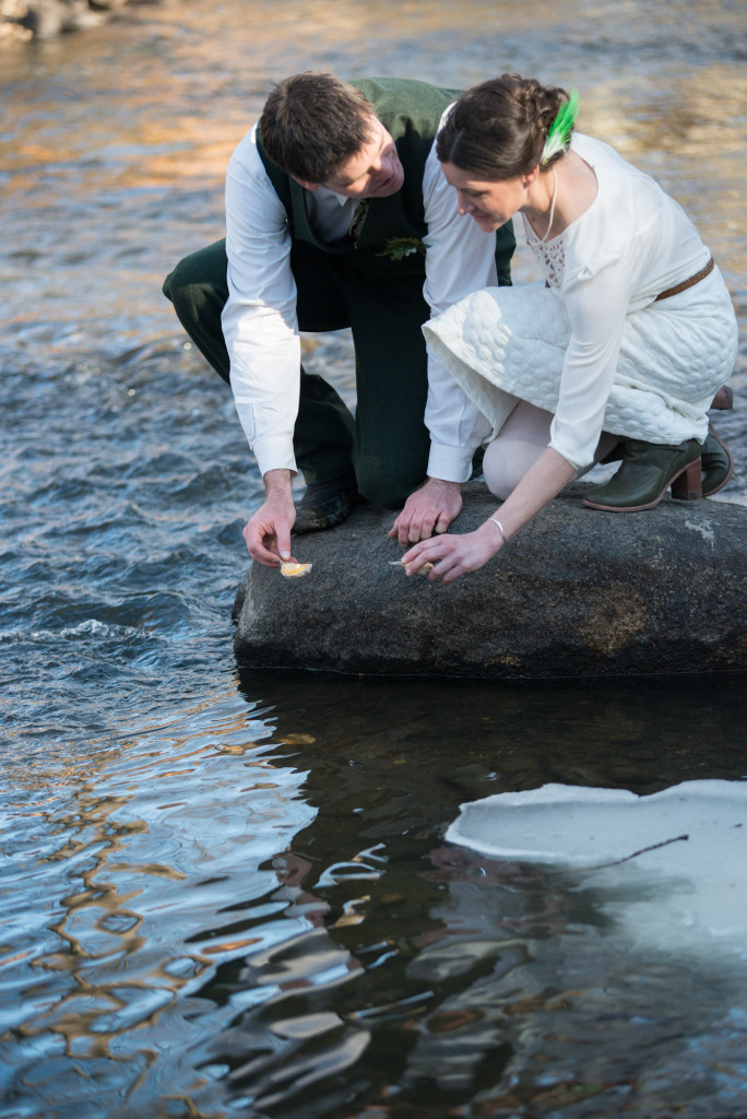 David and Mary's intimate winter Pi Day wedding