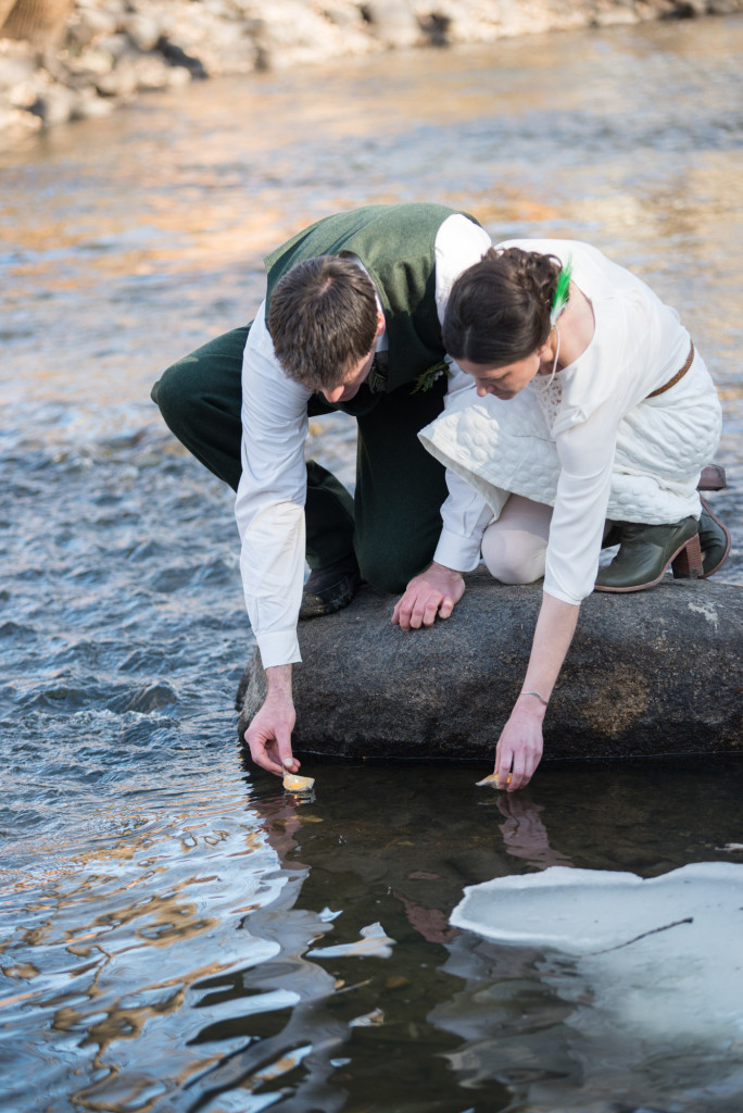 David and Mary's intimate winter Pi Day wedding