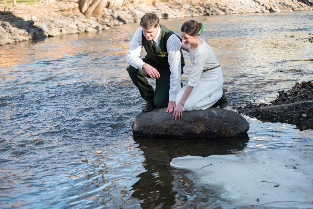David and Mary's intimate winter Pi Day wedding