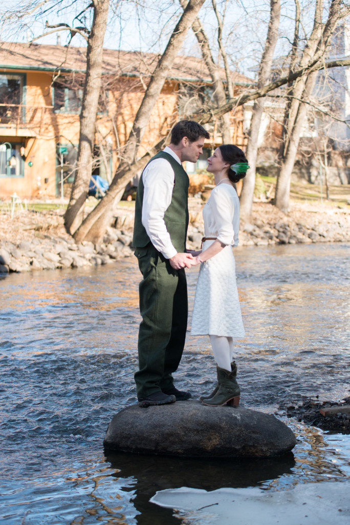David and Mary's intimate winter Pi Day wedding