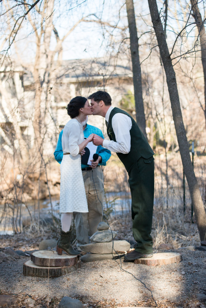 David and Mary's intimate winter Pi Day wedding