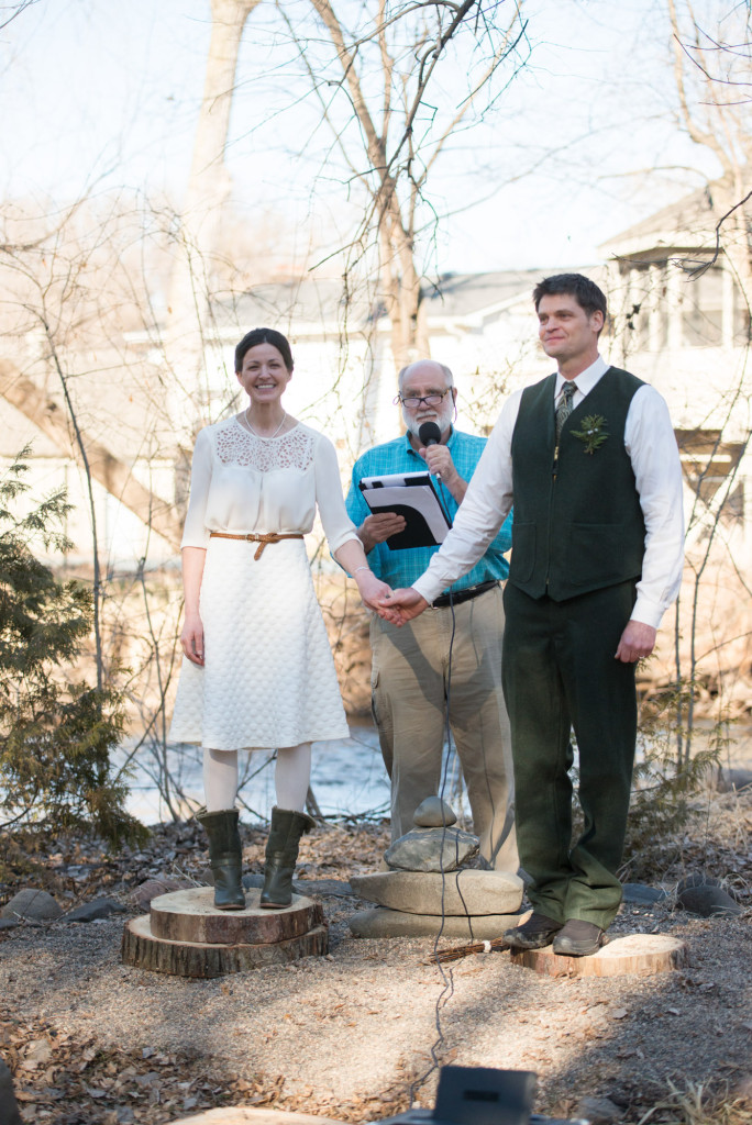 David and Mary's intimate winter Pi Day wedding