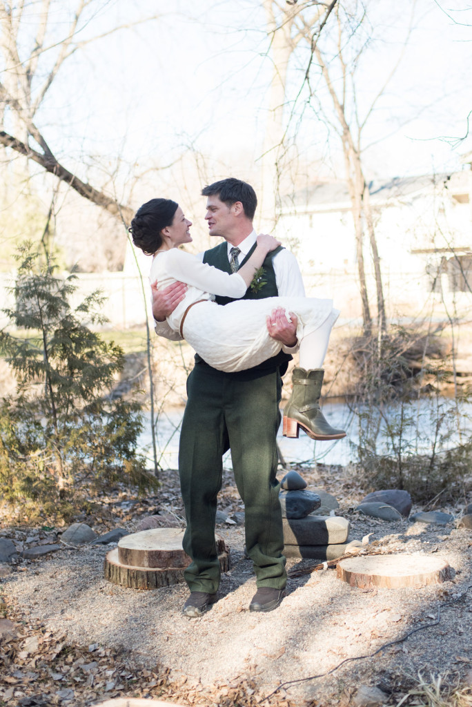 David and Mary's intimate winter Pi Day wedding