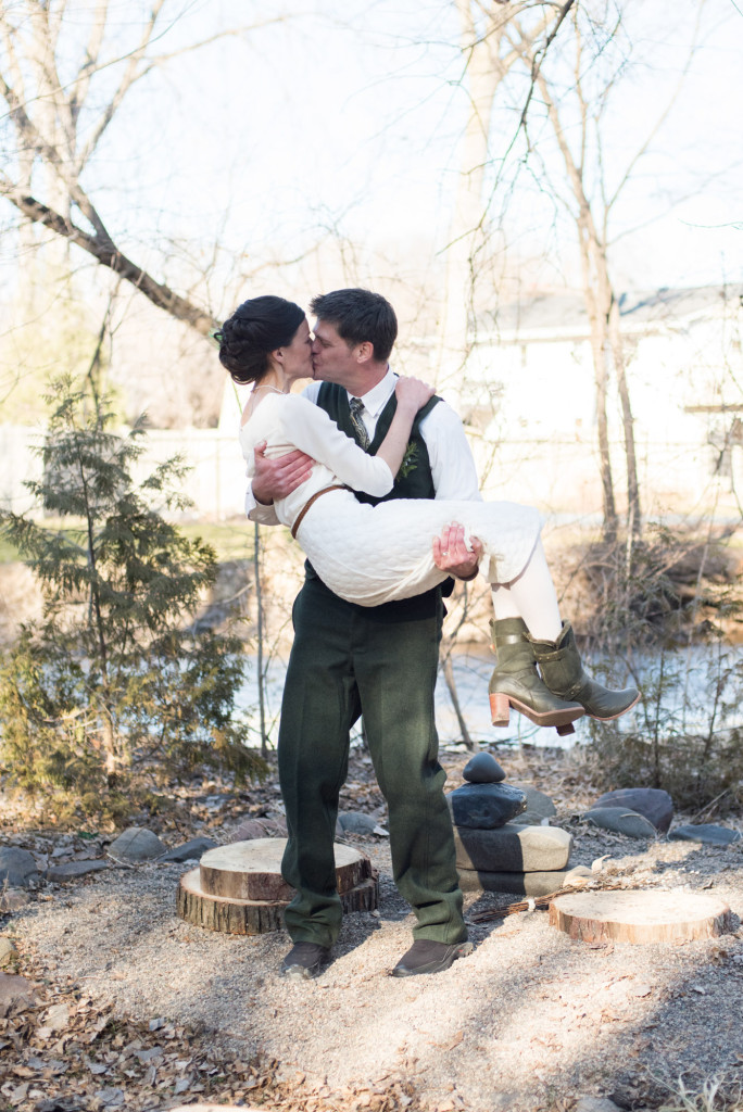 David and Mary's intimate winter Pi Day wedding