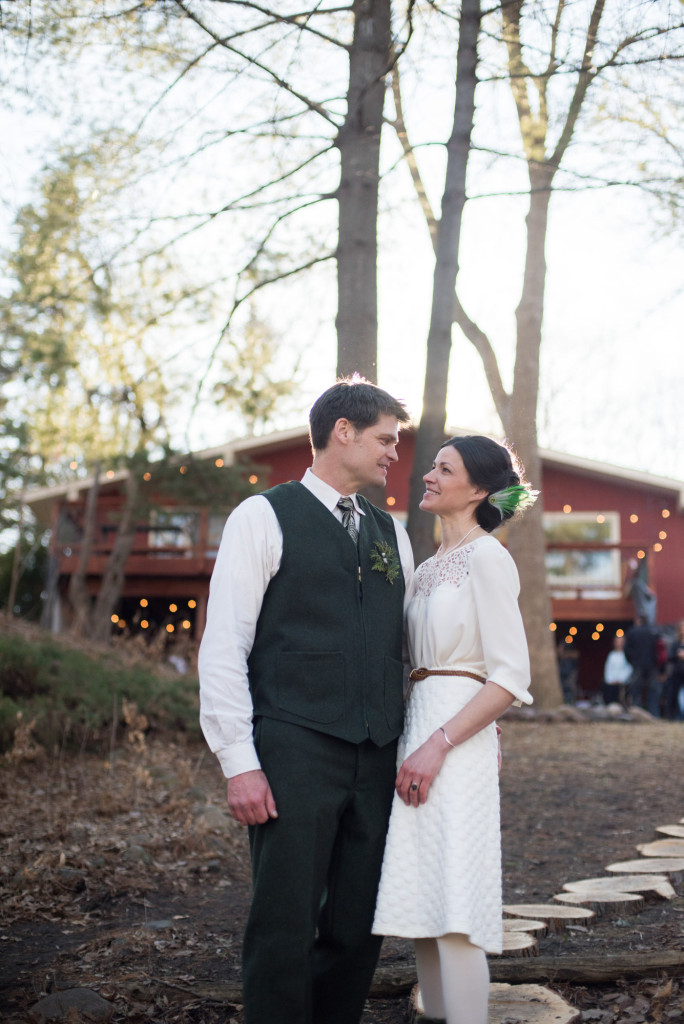 David and Mary's intimate winter Pi Day wedding