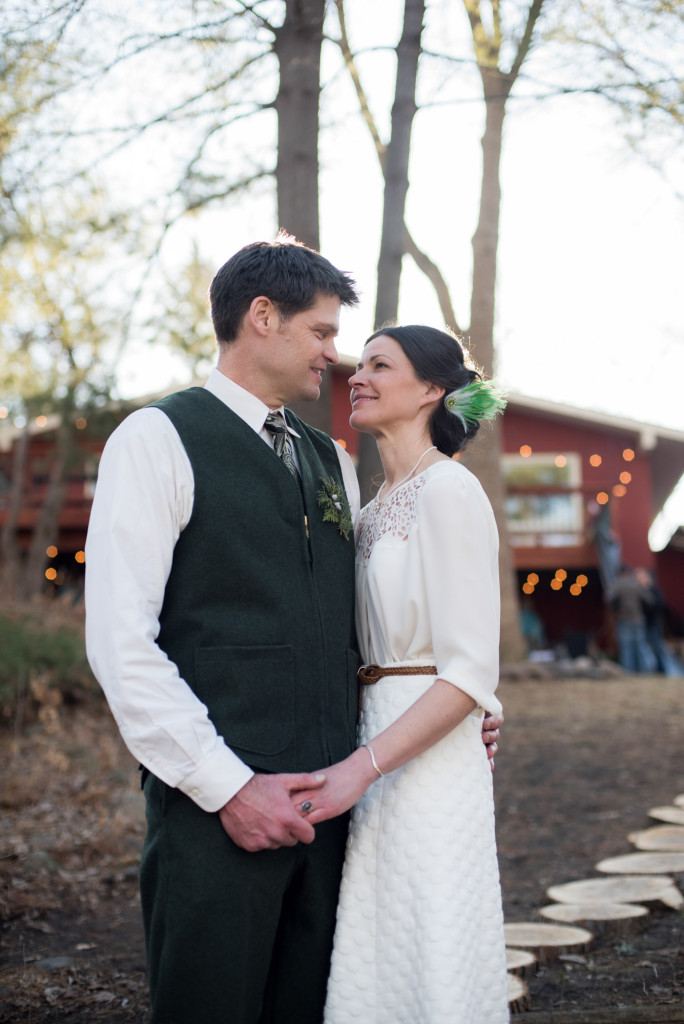 David and Mary's intimate winter Pi Day wedding