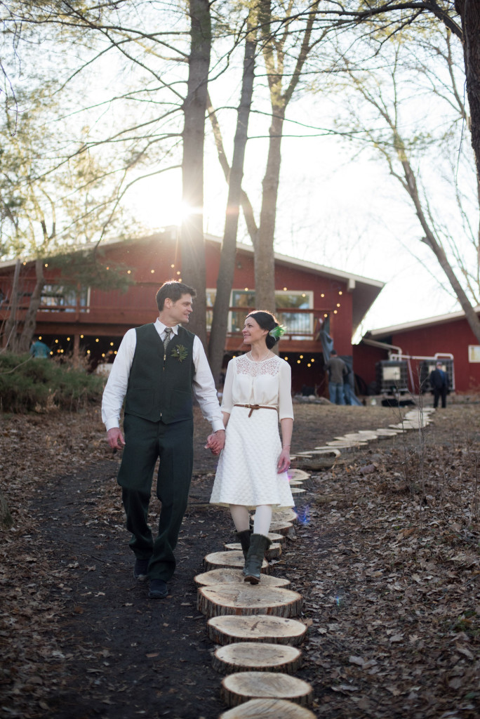 David and Mary's intimate winter Pi Day wedding
