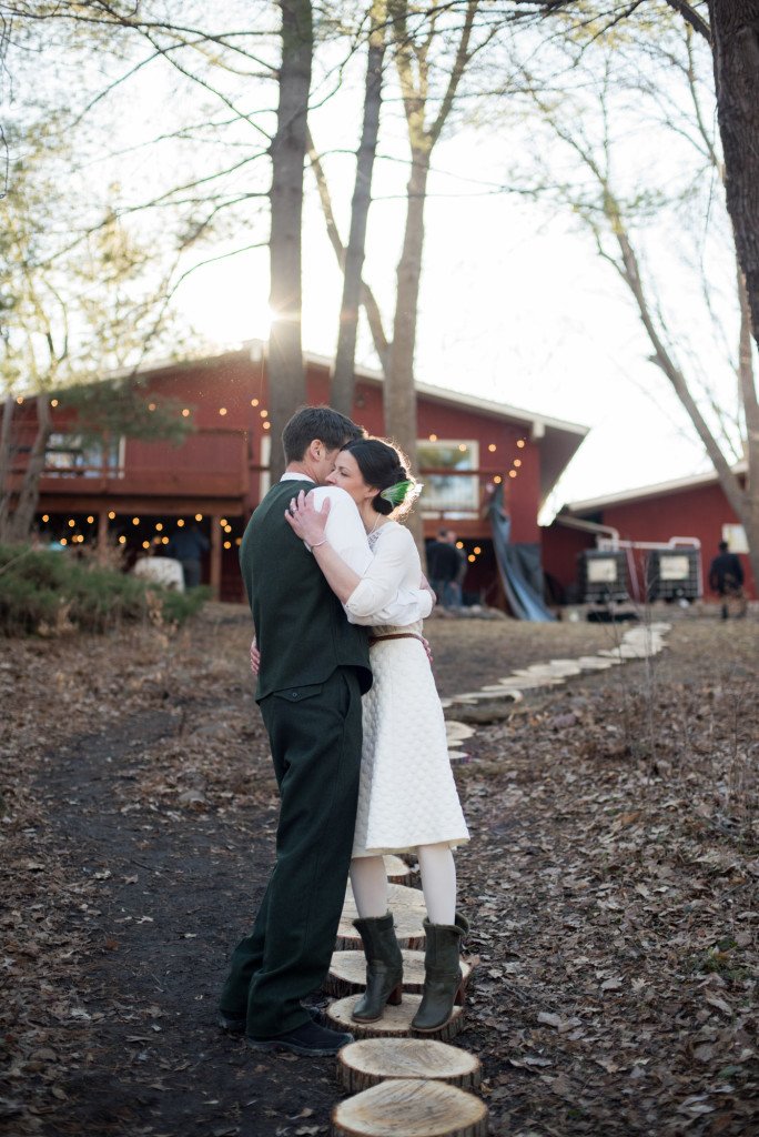 David and Mary's intimate winter Pi Day wedding