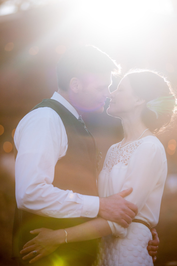 David and Mary's intimate winter Pi Day wedding