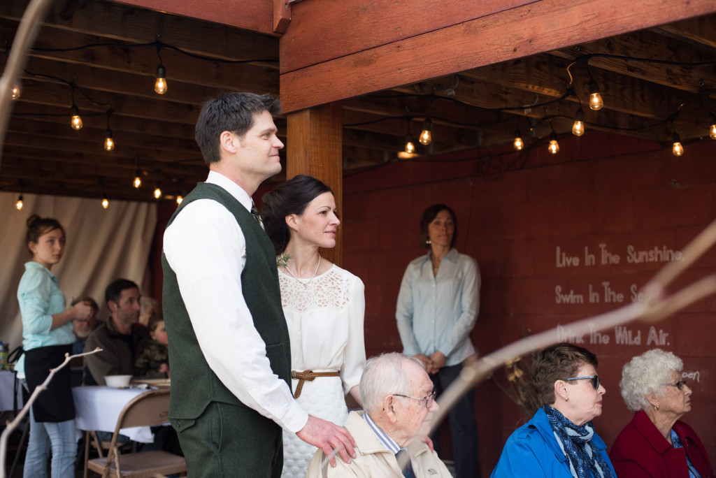 David and Mary's intimate winter Pi Day wedding