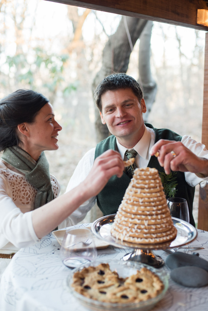 David and Mary's intimate winter Pi Day wedding