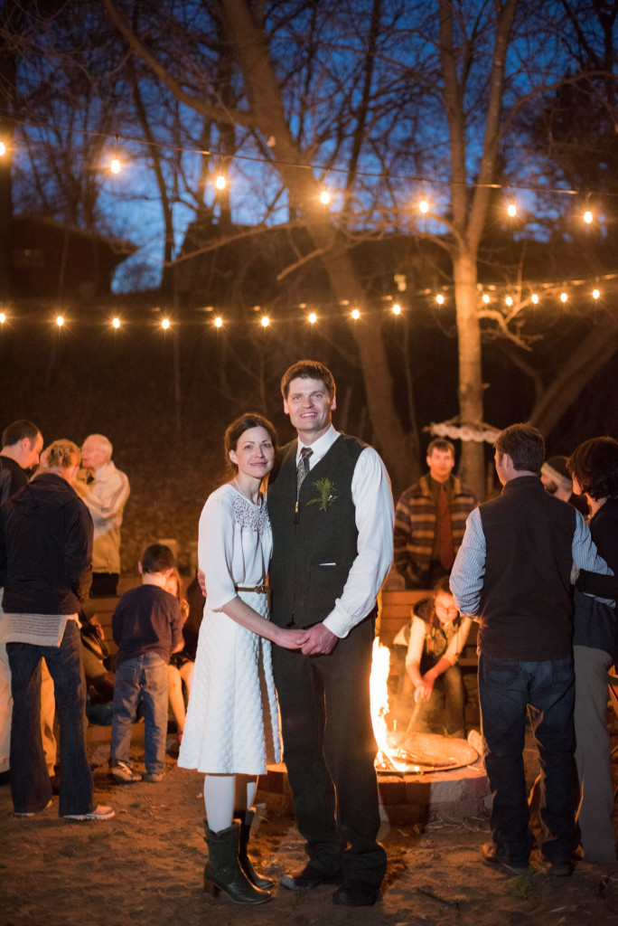 David and Mary's intimate winter Pi Day wedding