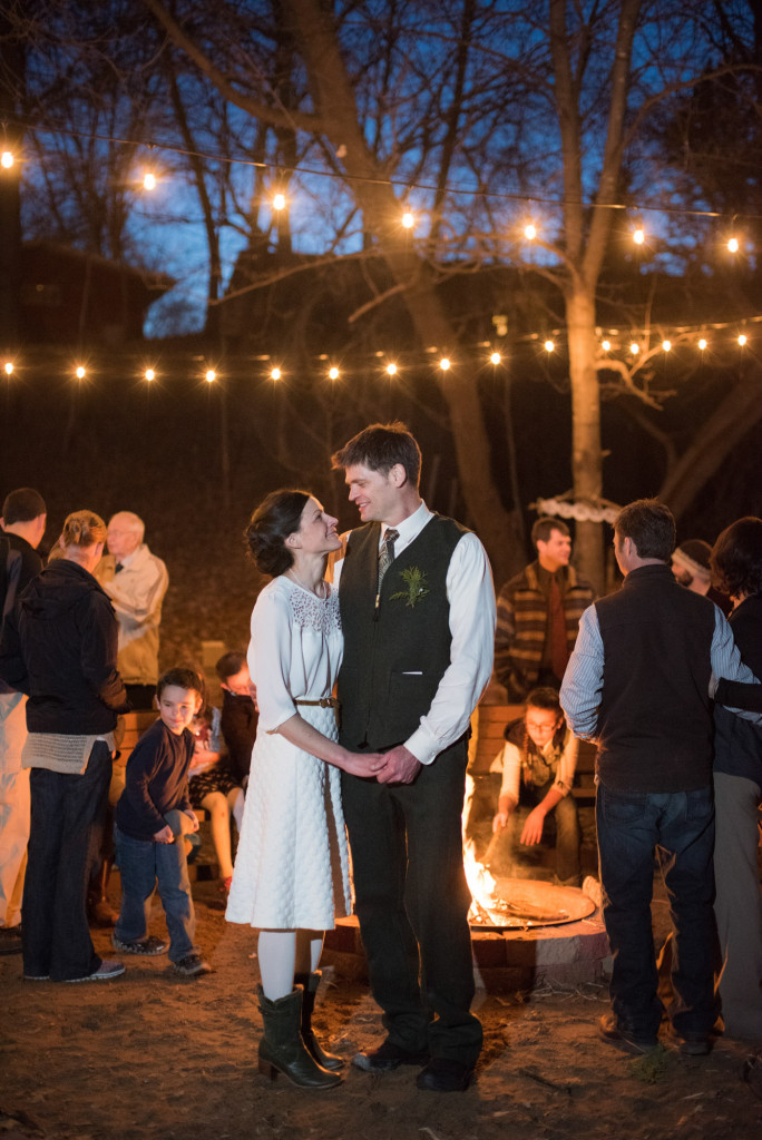 David and Mary's intimate winter Pi Day wedding