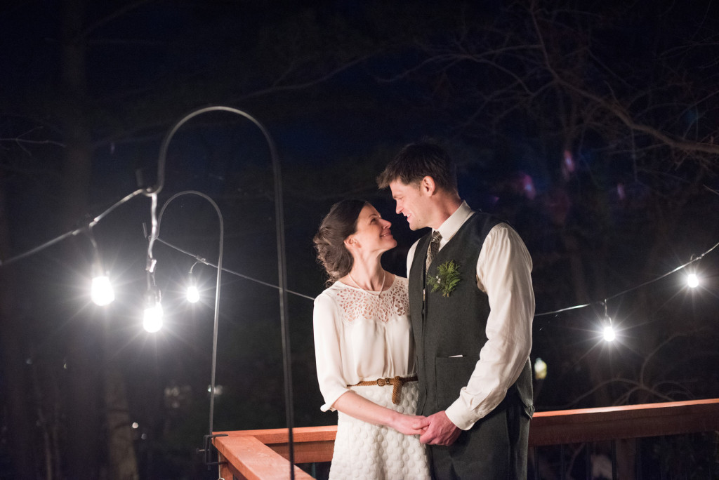 David and Mary's intimate winter Pi Day wedding