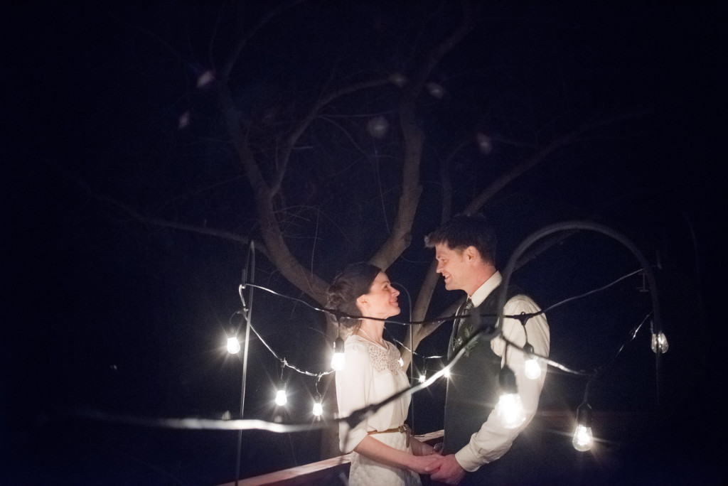 David and Mary's intimate winter Pi Day wedding