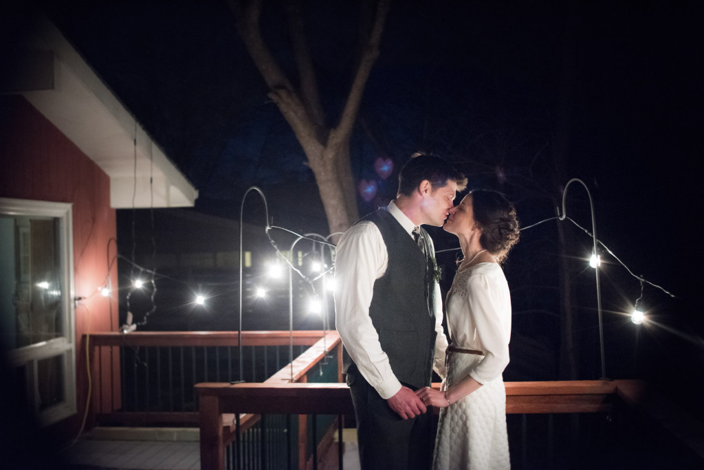 David and Mary's intimate winter Pi Day wedding