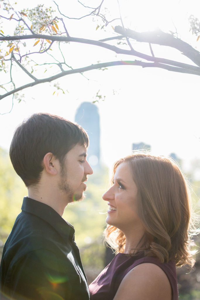 Jacqueline and Alex's spring engagement session at Stone Arch Bridge in Minneapolis, MN