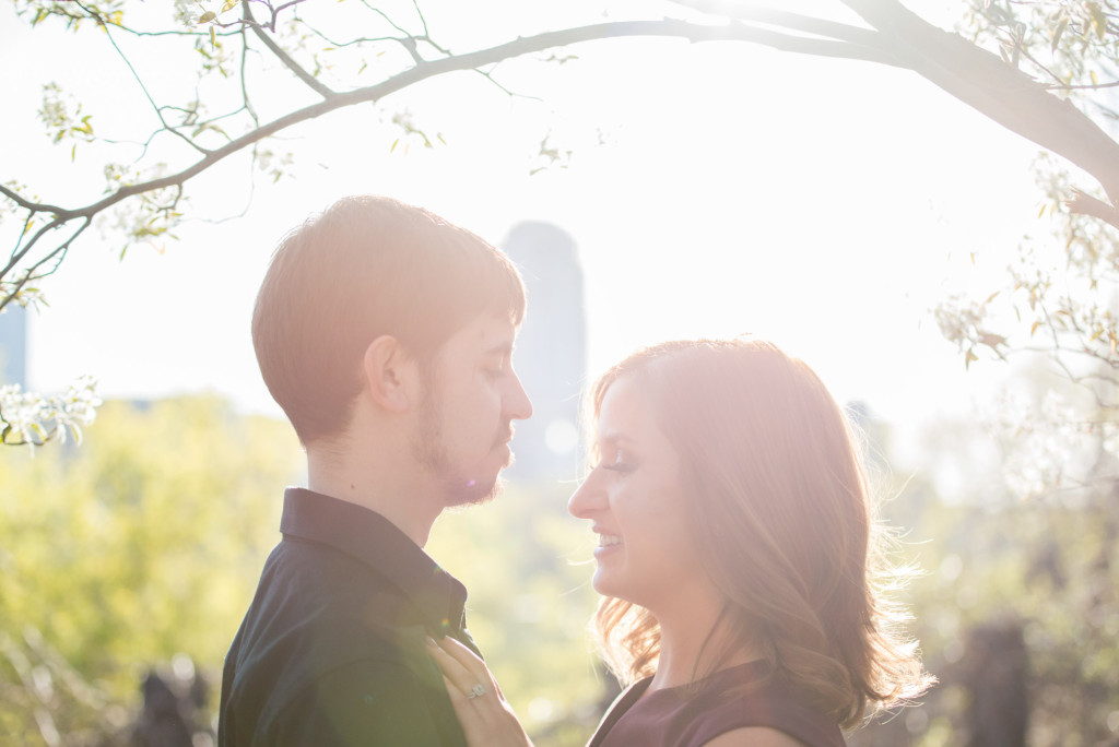 Jacqueline and Alex's spring engagement session at Stone Arch Bridge in Minneapolis, MN