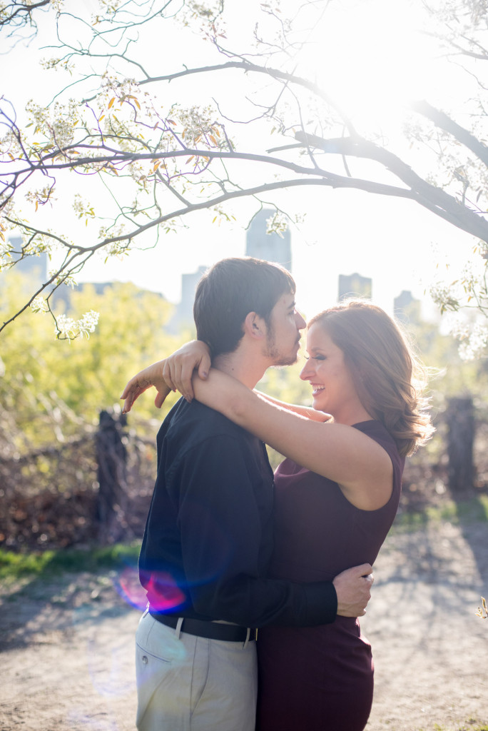 Jacqueline and Alex's spring engagement session at Stone Arch Bridge in Minneapolis, MN
