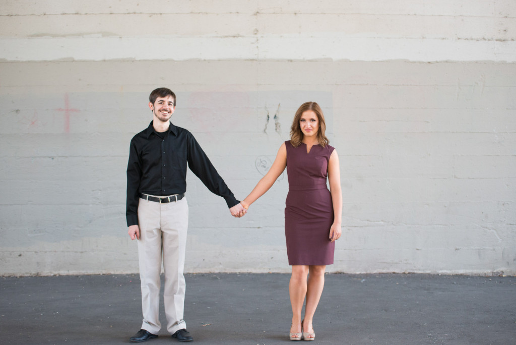 Jacqueline and Alex's spring engagement session at Stone Arch Bridge in Minneapolis, MN