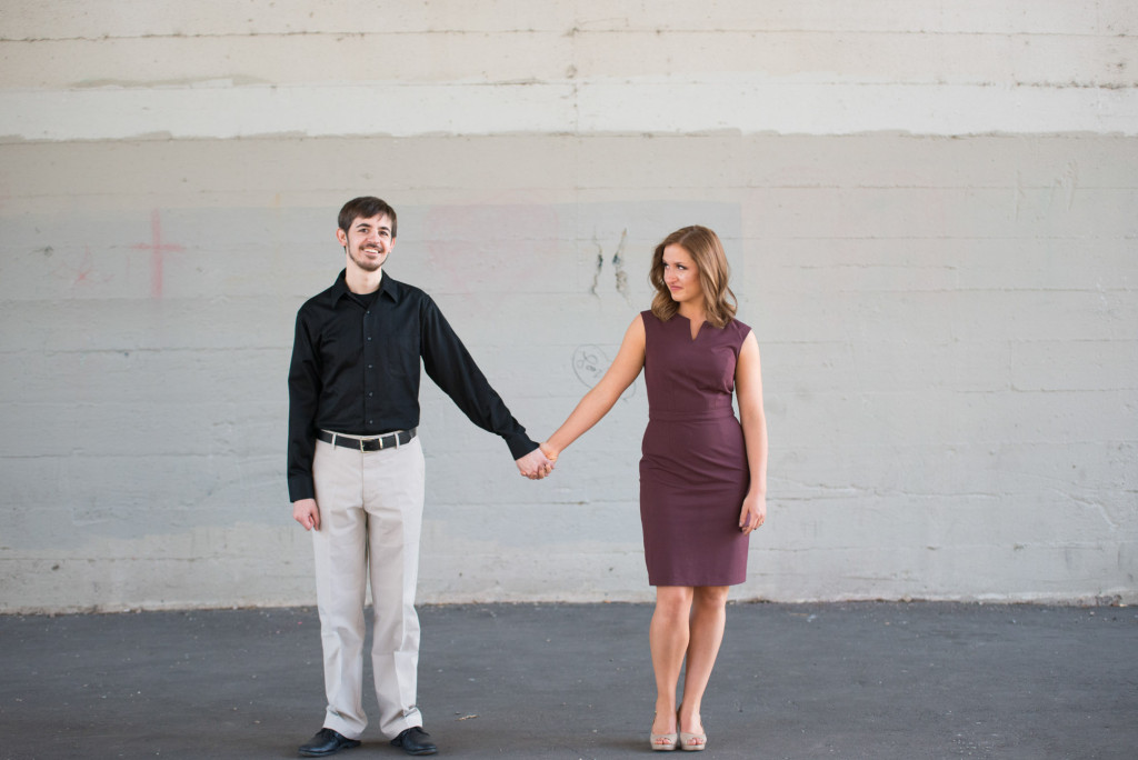 Jacqueline and Alex's spring engagement session at Stone Arch Bridge in Minneapolis, MN