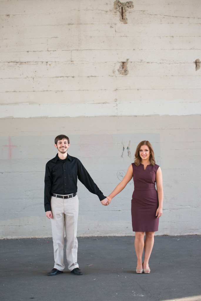 Jacqueline and Alex's spring engagement session at Stone Arch Bridge in Minneapolis, MN