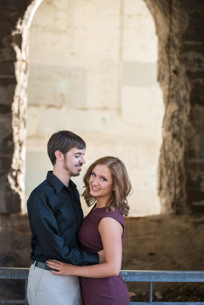 Jacqueline and Alex's spring engagement session at Stone Arch Bridge in Minneapolis, MN
