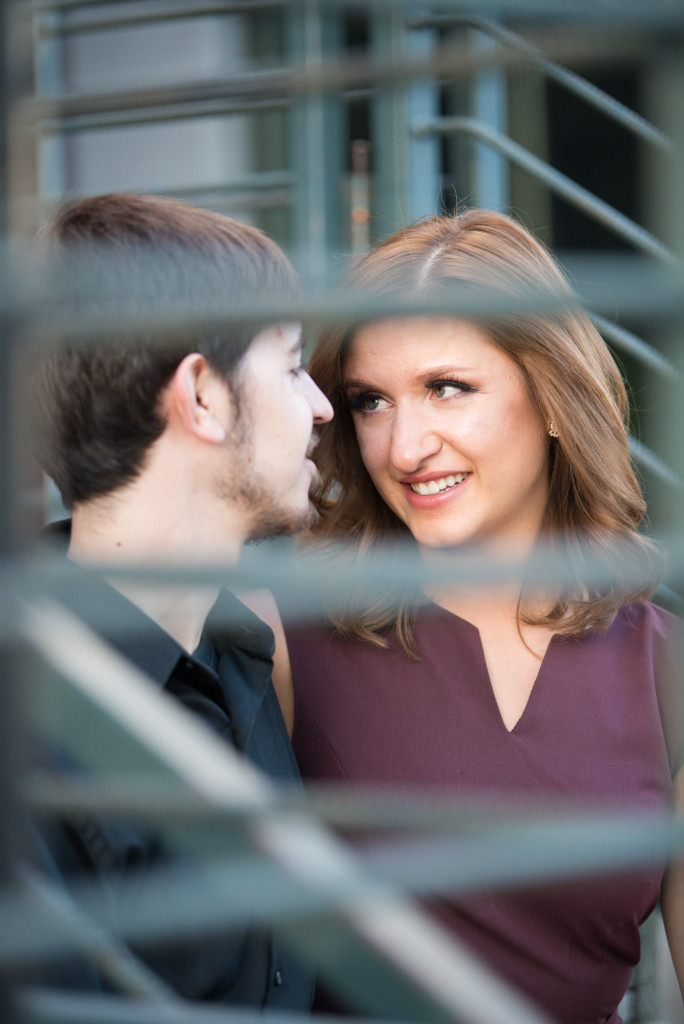 Jacqueline and Alex's spring engagement session at Stone Arch Bridge in Minneapolis, MN