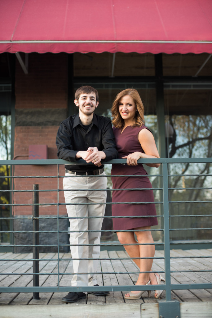 Jacqueline and Alex's spring engagement session at Stone Arch Bridge in Minneapolis, MN