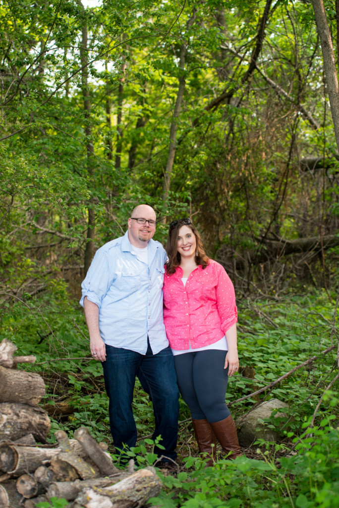 Lindsey and Chris's unicorn hunt engagement session in Medina, MN