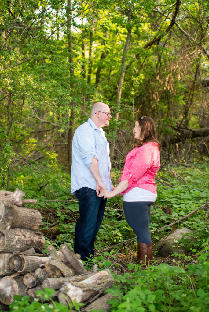 Lindsey and Chris's unicorn hunt engagement session in Medina, MN