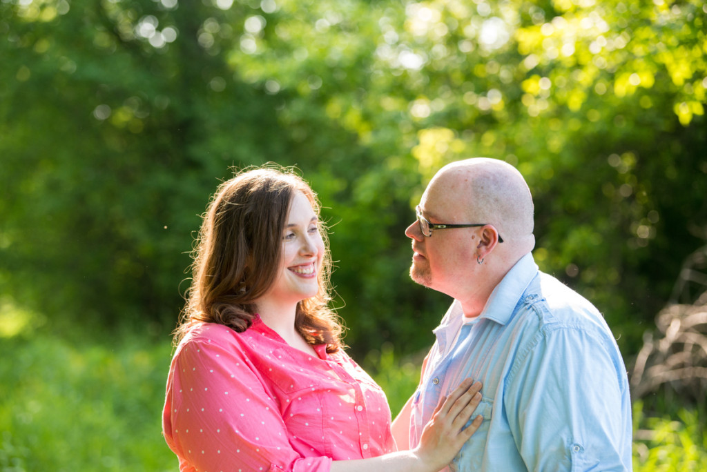 Lindsey and Chris's unicorn hunt engagement session in Medina, MN