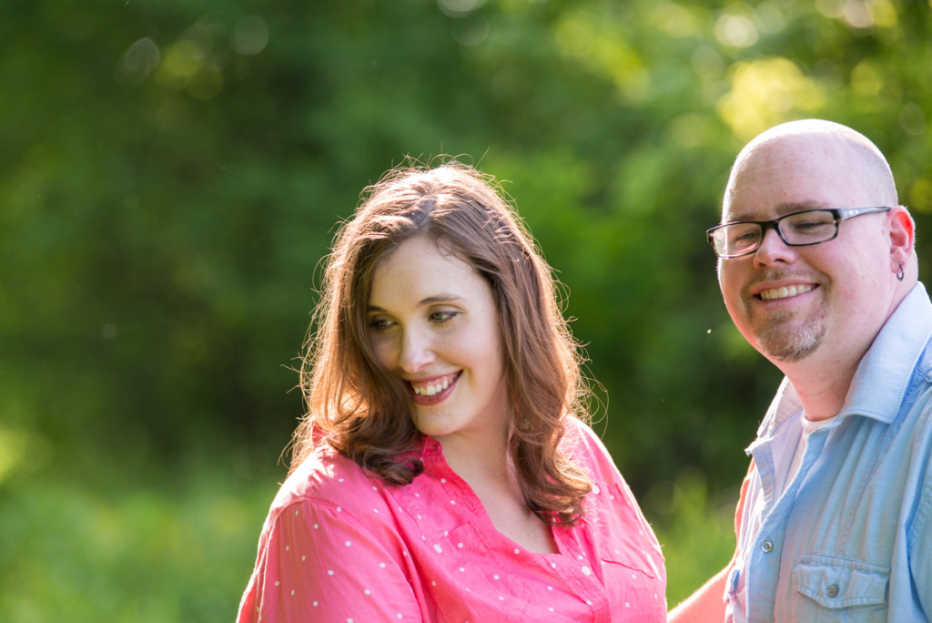Lindsey and Chris's unicorn hunt engagement session in Medina, MN