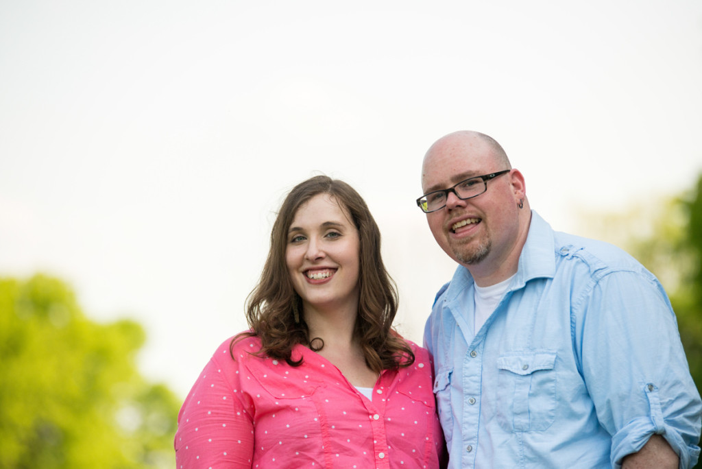 Lindsey and Chris's unicorn hunt engagement session in Medina, MN