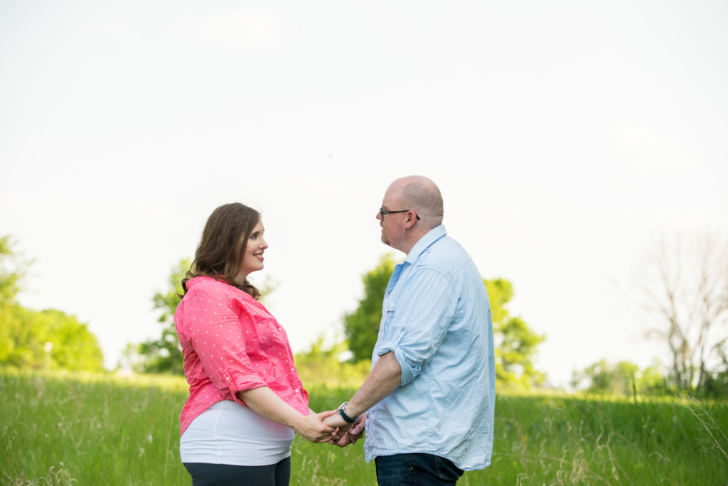Lindsey and Chris's unicorn hunt engagement session in Medina, MN