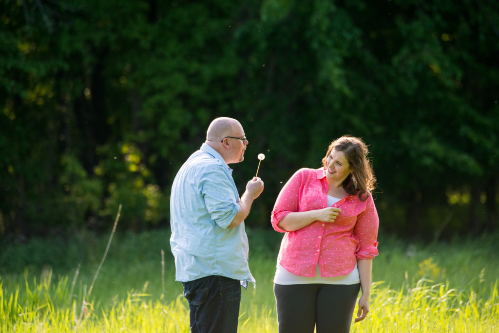 Lindsey and Chris's unicorn hunt engagement session in Medina, MN