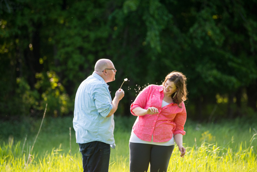 Lindsey and Chris's unicorn hunt engagement session in Medina, MN