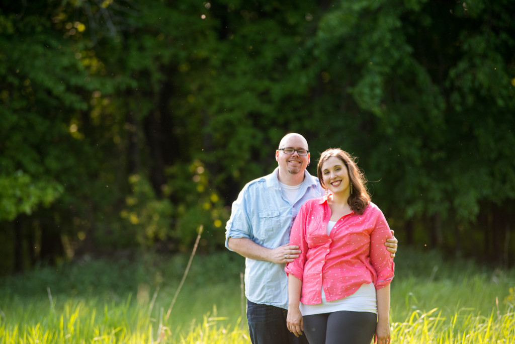 Lindsey and Chris's unicorn hunt engagement session in Medina, MN
