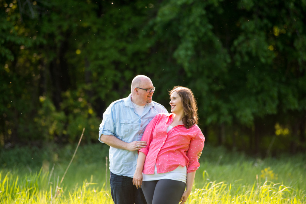 Lindsey and Chris's unicorn hunt engagement session in Medina, MN