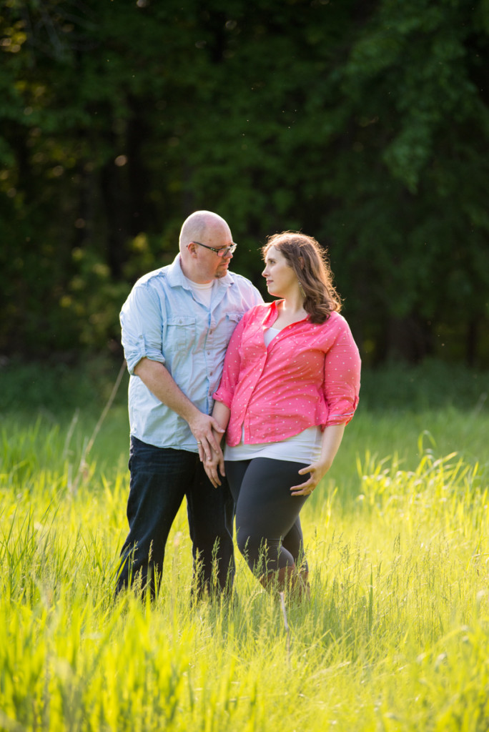 Lindsey and Chris's unicorn hunt engagement session in Medina, MN