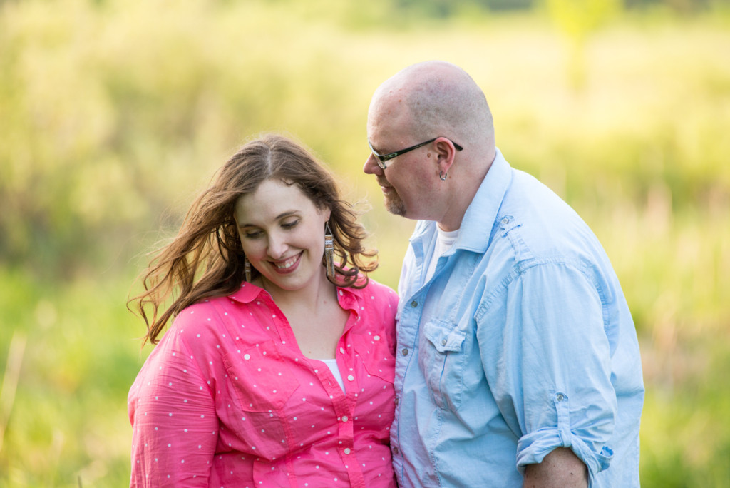 Lindsey and Chris's unicorn hunt engagement session in Medina, MN