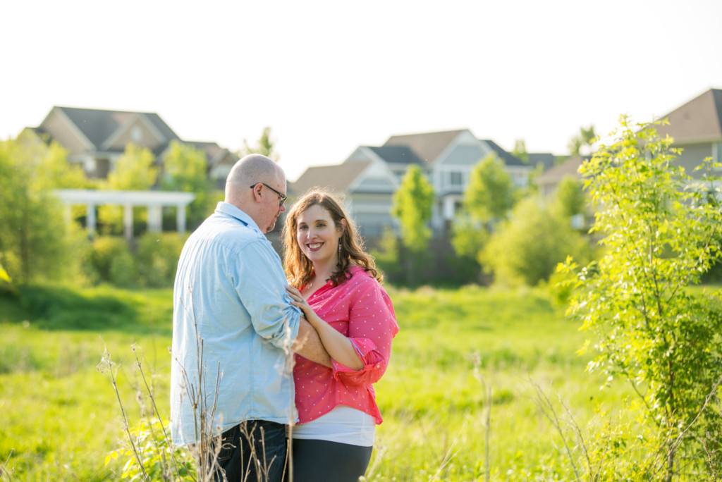 Lindsey and Chris's unicorn hunt engagement session in Medina, MN