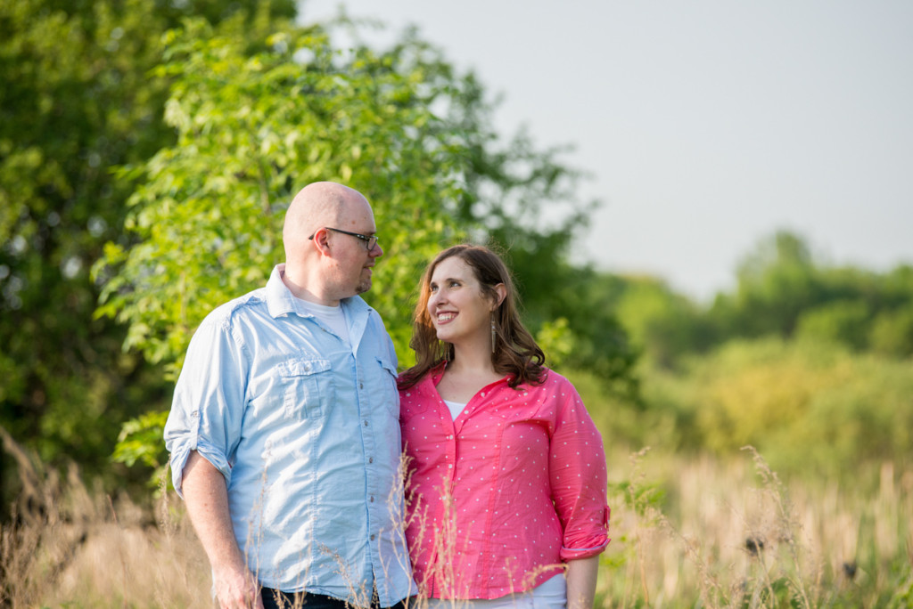 Lindsey and Chris's unicorn hunt engagement session in Medina, MN