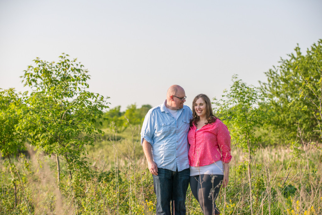 Lindsey and Chris's unicorn hunt engagement session in Medina, MN